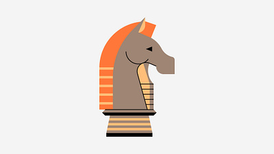 Horse Move animal branding chess design digital editorial gallery game horse icon illustration indonesia logo minimal museum retro side sport ui vector