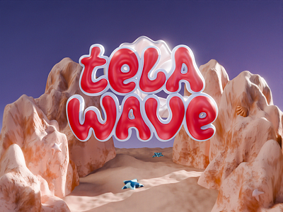 Logo for Handmade Jewelry Brand Tela Wãve 3d animation logo motion graphics