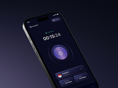GuardVPN Mobile App app design connection internet mobile app mobile design mobile ui designer mobile vpn network network security privacy proxy secure server social security vpn vpn app vpn app design vpn concept vpn mobile vpn proxy