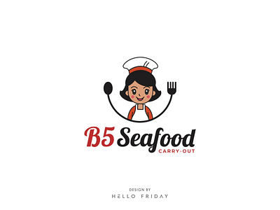 Logo Animation For B5 Seafood 2d animation branding design graphic design illustration intro logo logo animation logo motion motion graphics outro vector