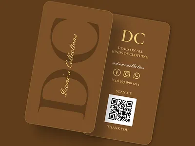 DC Business Card Design branding business card clothing brand creative designs design graphic design graphics designer logo mockup design