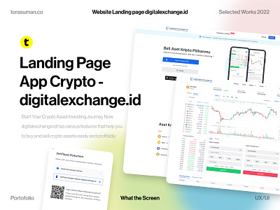 UIUX - Landing Page Web App digitalexchange.id ui