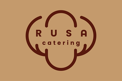 Rusa Catering Logo Design brand branding design graphic logo logo design logo inspiration minimalist logo simple logo