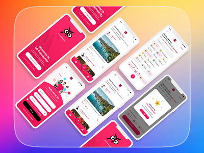 Oli Community App UI app branding creative design graphic design illustration logo modern ui ux website