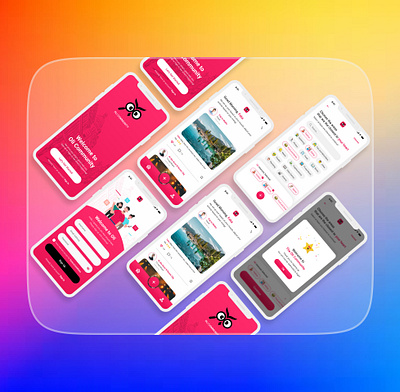 Oli Community App UI app branding creative design graphic design illustration logo modern ui ux website