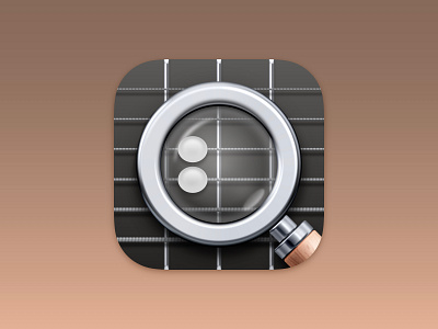 Reverse Chord Finder App Icons app app icon guitar icon icons ios madewithsketch magnifying glass music notes