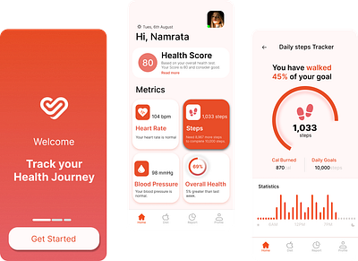 A Fresh Take on Health Tracking: My Latest Redesign design graphic design illustration motion graphics typography ui ux