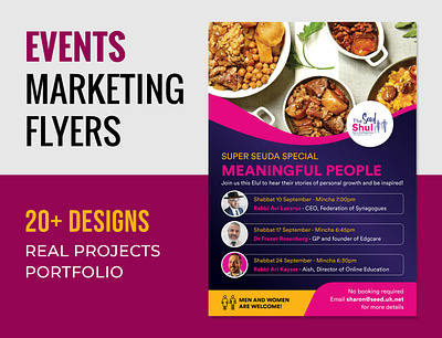 Events Marketing Flyers design event brochure event designs event flyer gemara shiur flyer graphic design hasmonean kodes horim veyeladim judaism kiddushim kids madrichim purim event shabbat lunch simchat torah spiritual workshop flyer sukkah mart super seuda tikkun leil whisky wisdom yom kippur