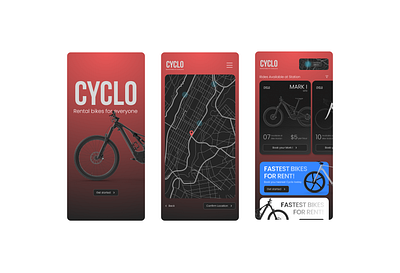 Book A Ride app design app design new apps cycle app design designs ui uxui