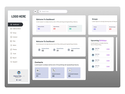 Dashboard... branding graphic design ui