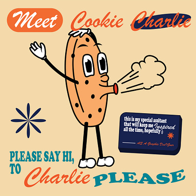 Cookie Charlie, Bringing Fun and Inspiration to Design art branding designinspo graphic design illustrations inspo