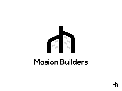 Masion Builders apartement brand brand identity branding builders logo building building logo company logo home home logo house letter logo letter m logo logo design m minimalist real estate real estate brand identity real estate logo real estates