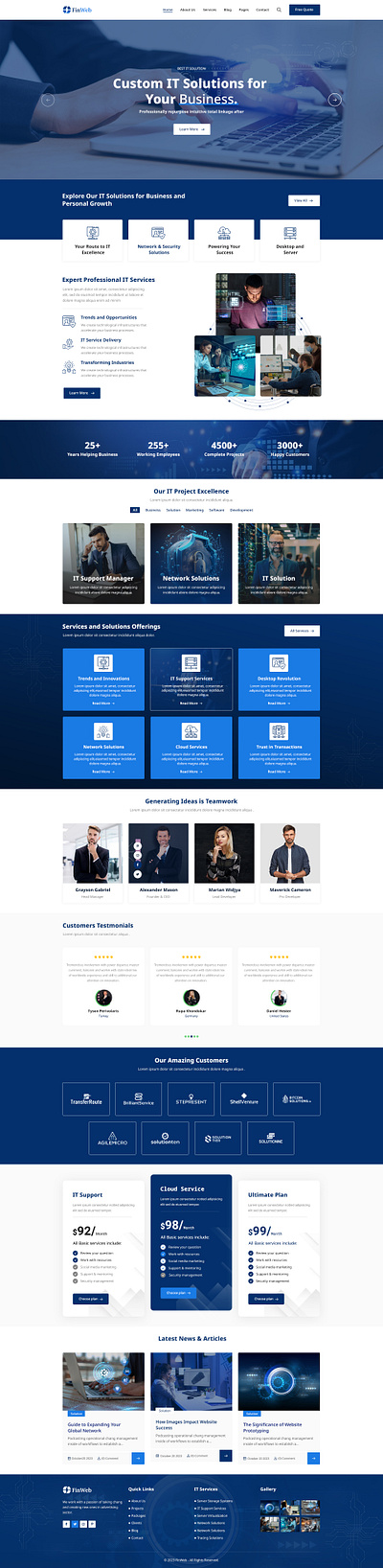 Finweb – IT Solution & Marketing Agency HTML5 Template technology theme