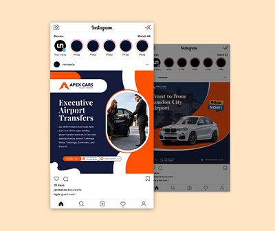 Exective Taxi Transfer Social Media Post advertising design exective taxi graphic design instagram post social media post taxi services taxi transfer vector