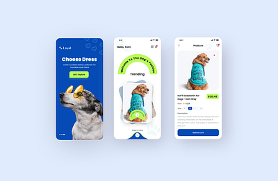 Dog's Shopping App app design new app design ui design ux designer uxui