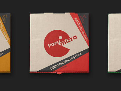 Creative Packaging for Pizza Mizza graphic design logo package packaging vector