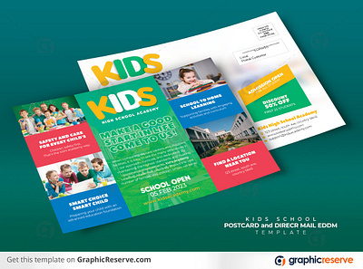 Kids School Postcard & Direct Mail EDDM Template academic admission open admission postcard children college eddm postcard education educational admission postcard educational postcard kids admission kids school direct mail eddm kids school eddm postcard kids school postcard postcard registration school admission school campaign postcard school postcard study university