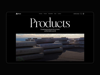 Alcoa. Products animation branding ui ux webdesig