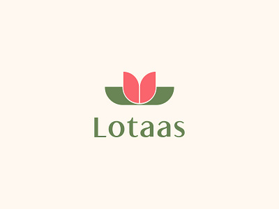 Lotaas | Lotus Flower Logo branding creati creative logo design floral flower logo geometric flower graphic design logo logo design lotus lotus flower lotus flower logo minimal flower logo minimal logo pink flower