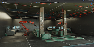 Scifi 3D Environment Design 3d design illustration