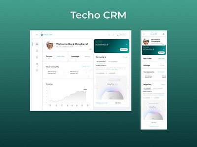 Techo CRM Redesign appdesign branding fintech productdesign redesign responsivedesign uiux ux writing visual design webdesign