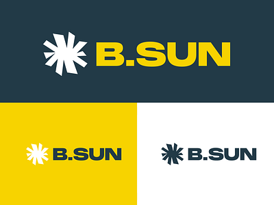 B.Sun Logo branding design graphic design identity logo vector