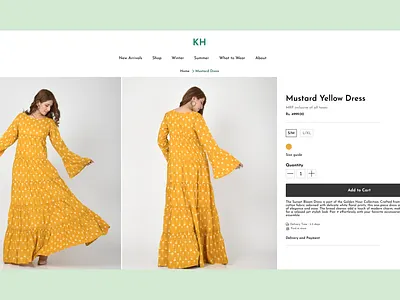 E-commerce Shop for KH : Day #012 of #DailyUI dailyui ecommercedesign fashiondesign ui uidesign uiux uxdesign webdesign