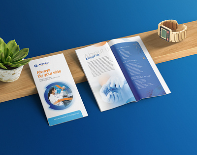 Apollo Diagnostic Logo & Brochure Design branding brochure care catalogue graphic design health hospital logo medical