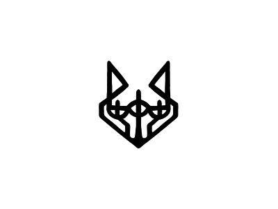 Mystic fox character fox logo logotype minimalism mystic