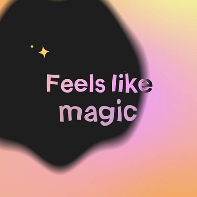 Teaser // Magic update release 🪄 animation feature glitters magic mojo motion design motion graphics release subtitles text aimation title art update