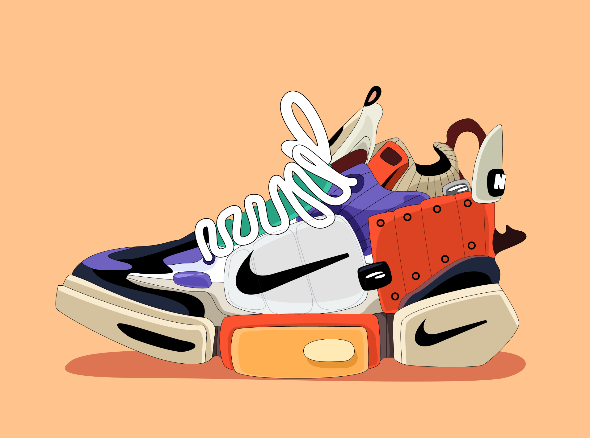 nike cartoon design