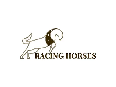 Racing Horses brand branding champion competition design equestrian equine graphic design horse horse logo identity illustration jockey logo logo design logo design services logo maker race stallion vector