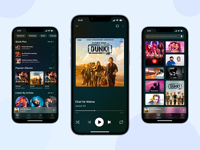 Music Listening App UI Redesign app app design branding design designer figma figma design interaction design material design music music app redesign ui uiux ux uxui web web design