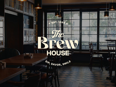 Logo Design For The Brew House brand identity branding cafe coffee design graphic design illustration logo logotype luxury brand motion graphics