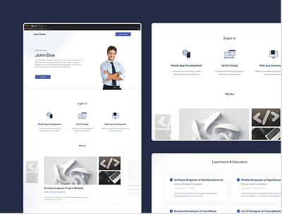 CV blue component cv cvuı dark figma frame homepage landingpage light onepage page prototyp shot ui uıdesign uıux uıuxdesign webdesign ıcons