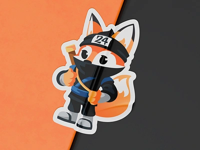 Fiery Fox Mascot Illustration art character design drawing illustration illustrator mascot