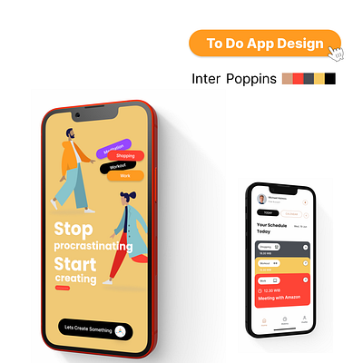 To Do App - UI/UX Design Exploration app design ui ux