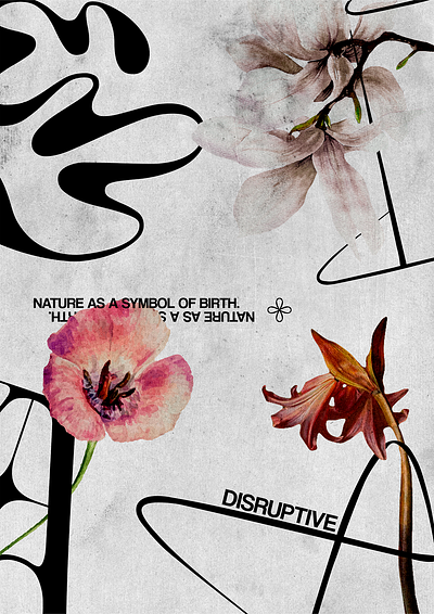 Nature design experimental graphic design typography