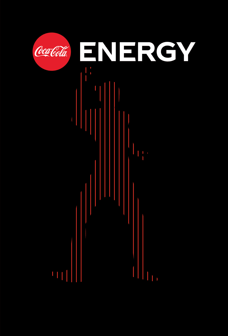 Coca Cola Energy campaign, scanimation visual