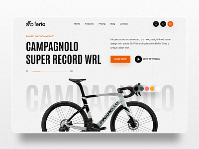 Cycle Landing Page Concept clean cycle design illustration landing page landing page design modern ui ui ux ui ux design web design webpage design website design