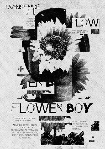 Flowerboy design experimental graphic design typography