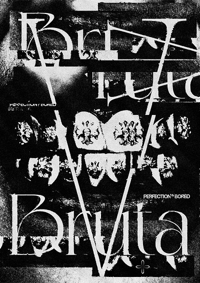 Bruta design experimental graphic design typography