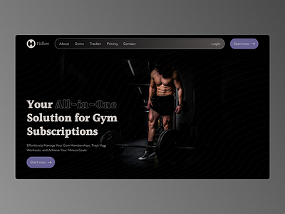 Gym Subscription Landing Page Web Design UI UX dark mode design figma fitness framer gym hero section hero shot landing page design minimal product design responsive design ui ui ux ui ux design ux web design web shot webflow website design