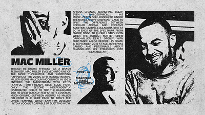 Mac Miller design experimental graphic design mac mac miller miller typography