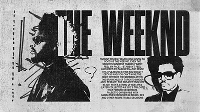 The Weeknd design experimental graphic design the weeknd typography weeknd