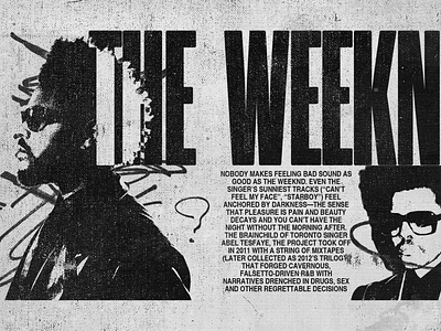 The Weeknd design experimental graphic design the weeknd typography weeknd