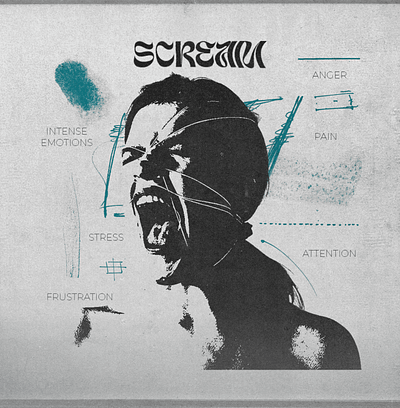 Scream design experimental graphic design typography