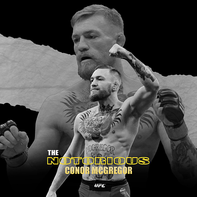 Conor McGregor poster design graphic design