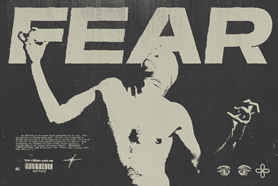 Fear design experimental fear graphic design typography