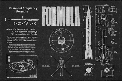 Formula design experimental formula graphic design typography